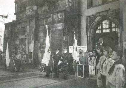 Old Town Square during the Memorial Action June 21, 2003