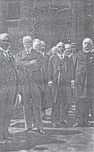 Fotografie T. G. M. na Staroměstském náměstí 21. června 1921