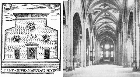 Křesťanský chrám Santa Maria sopra Minerva